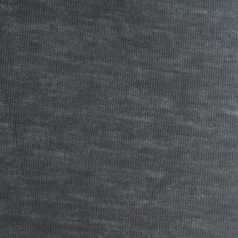 Dark Grey Heathered-Marl Rib Knit, Tencel Lyocell