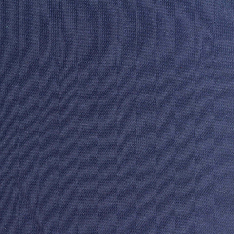 100% Cotton Rib Knit Fabric, 200 gsm, 180 cm — Navy