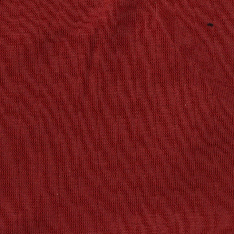 100% Cotton Rib Knit Fabric, 200 gsm, 180 cm — Red