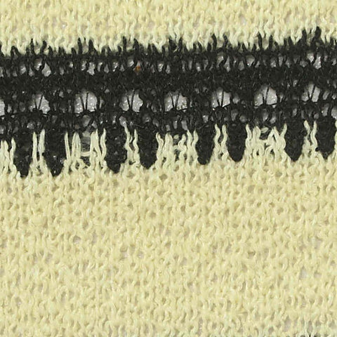 Dark Grey Horizontal-Stripe Chunky Knit, Poly-Cotton, 250 gsm