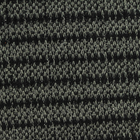 Dark Grey Horizontal-Stripe Bouclé, Polyester
