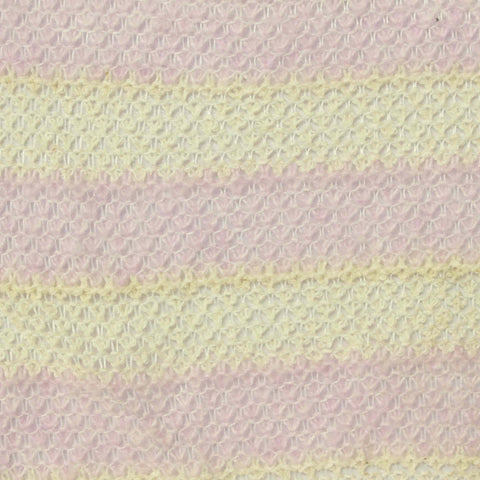 Pink Horizontal-Stripe Chunky Knit, Poly-Cotton, 171 gsm