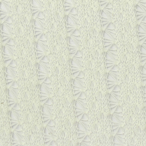 Off-White Openwork Rib Knit, Polyester