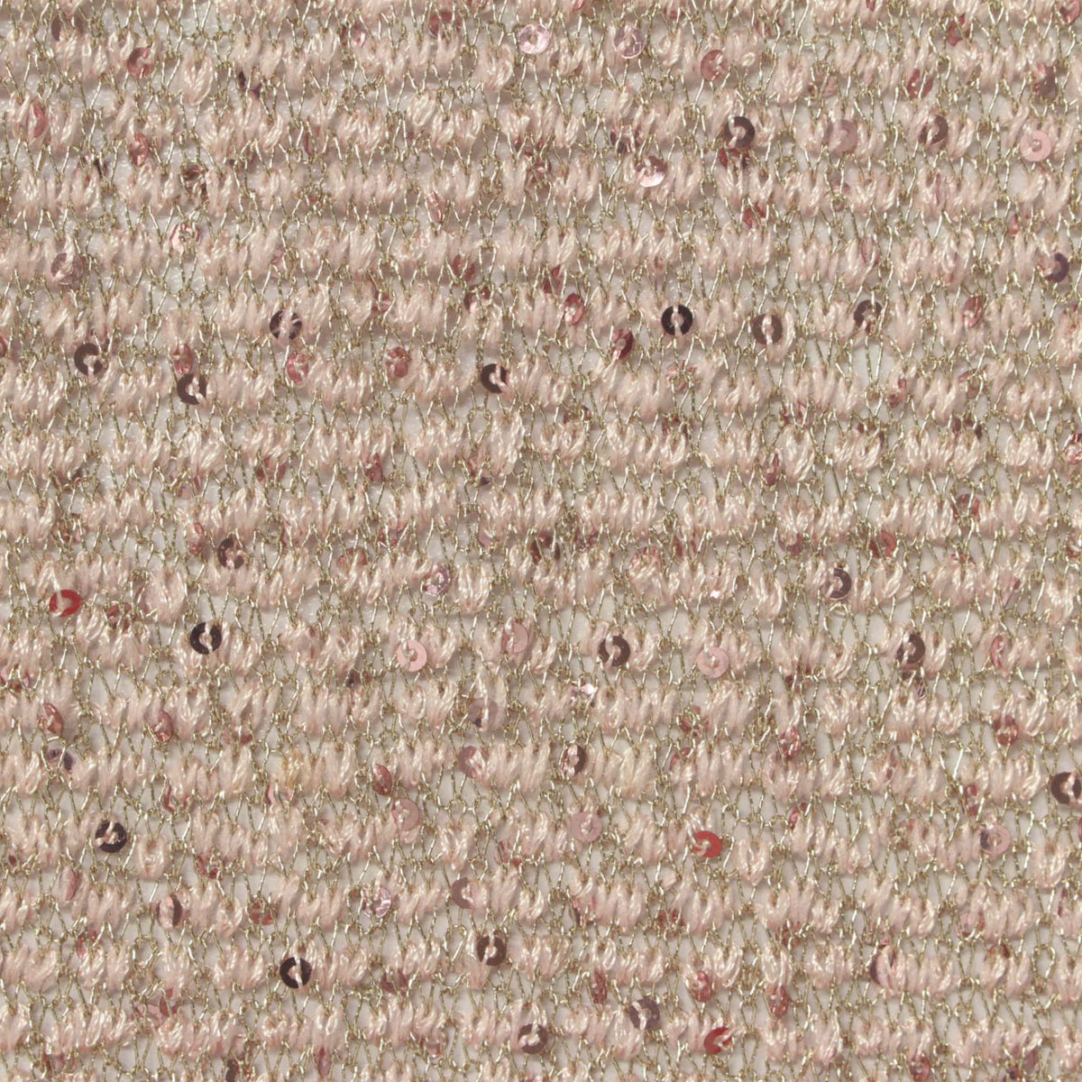 Pink Sequins Chunky Knit, Poly-Viscose