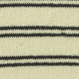Black Horizontal-Stripe Chunky Knit, Cotton-Poly