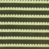 Dark Green Horizontal-Stripe Jersey Knit, Polyester
