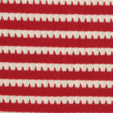 Red Horizontal-Stripe Jersey Knit, Polyester
