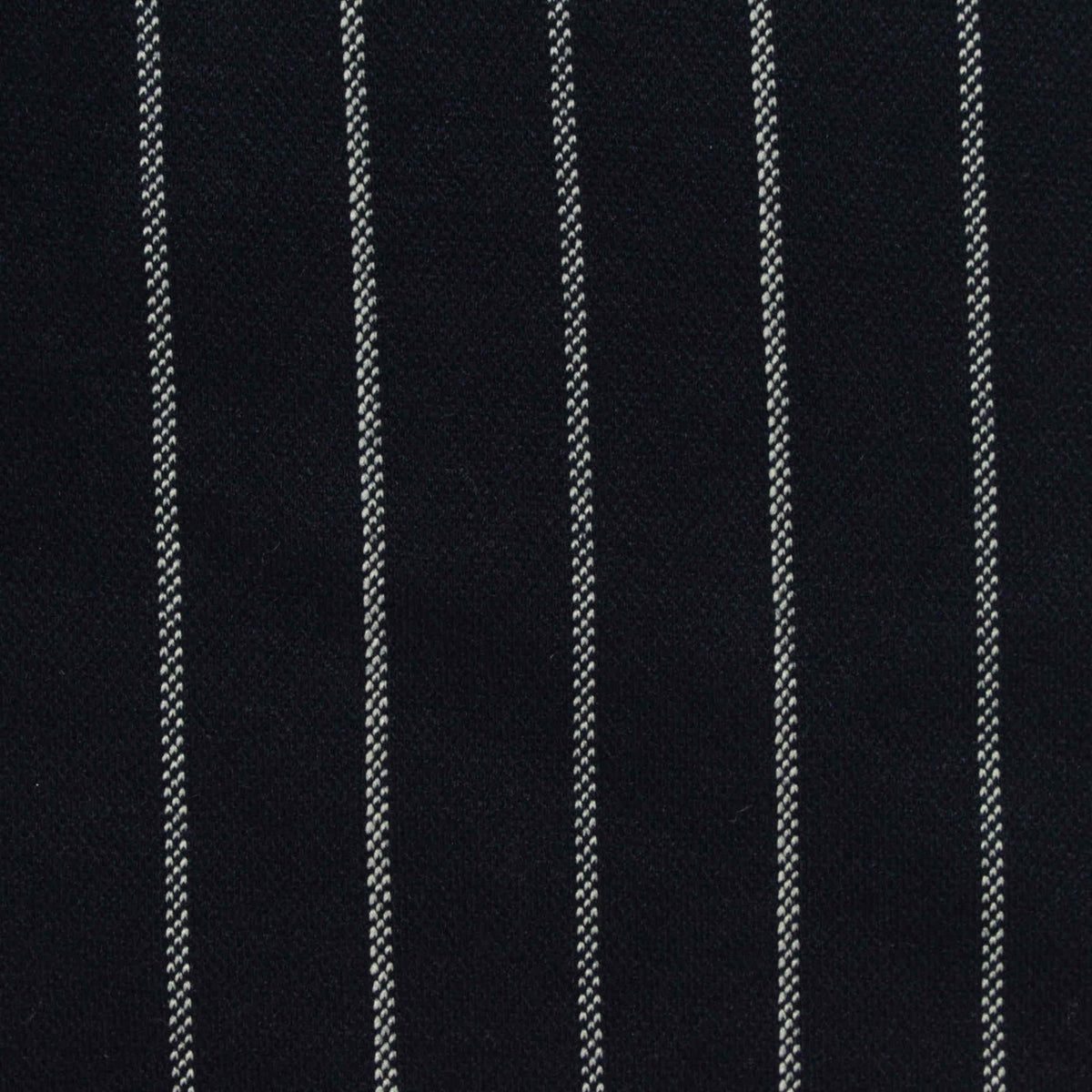 White Vertical-Pinstripe Jacquard, Viscose-Poly