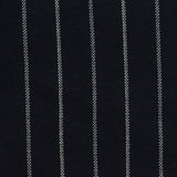 White Vertical-Pinstripe Jacquard, Viscose-Poly