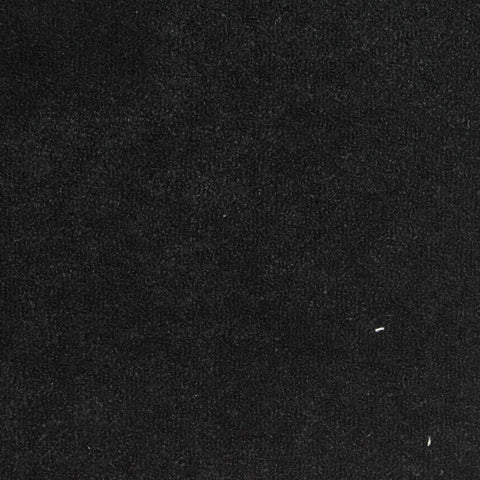 Polyester Viscose Blend French Terry Fabric, 360 gsm, 170 cm — Black