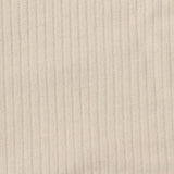 Polyester Stretch Rib Knit Fabric, 300 gsm, 150 cm — Beige