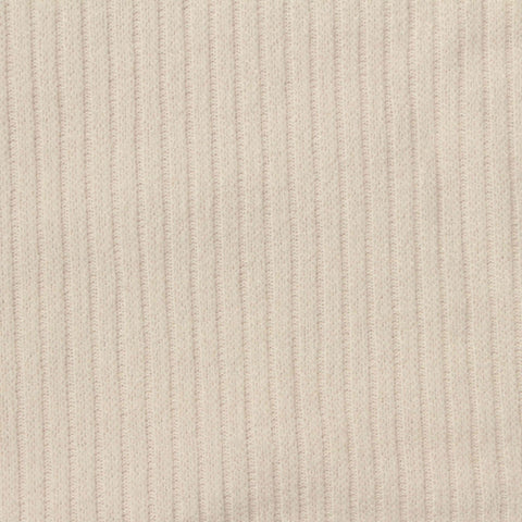 Polyester Stretch Rib Knit Fabric, 300 gsm, 150 cm — Beige