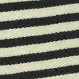 Black Stripes Knit, Cotton-Poly