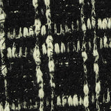 Black Check Bouclé, Poly-Cotton — texture