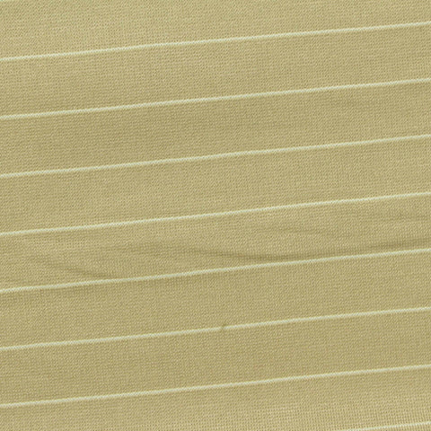 Striped Viscose Nylon Stretch Ponte Knit Fabric, 320 gsm, 160 cm — Khaki