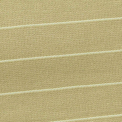 Striped Viscose Nylon Stretch Ponte Knit Fabric, 320 gsm, 160 cm — Khaki