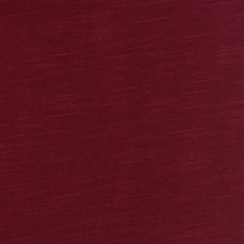Dark Red Marl Jersey Knit, Cotton, 180 gsm