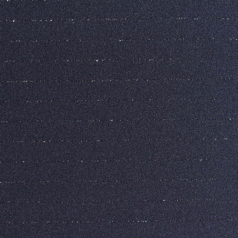Navy Horizontal-Stripe Linen-Look, Polyester