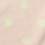 White Flowers French Terry, Cotton-Poly