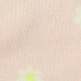 White Flowers French Terry, Cotton-Poly — texture