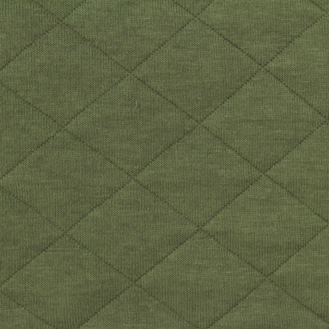 Olive Diamond Jacquard, Poly-Cotton, 317 gsm