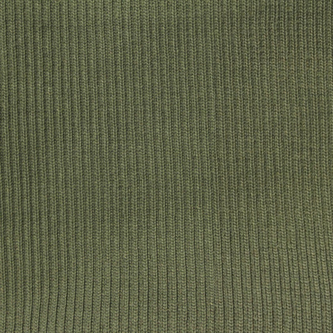 Polyester Stretch Rib Knit Fabric, 750 gsm, 117 cm — Green