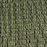 Polyester Stretch Rib Knit Fabric, 750 gsm, 117 cm — Green — texture