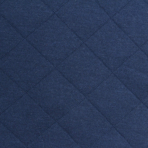 Navy Diamond Jacquard, Poly-Cotton