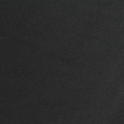 Polyester Cotton Blend Jersey Knit Fabric, 190 gsm, 180 cm — Black