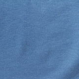 Cotton Polyester Stretch Rib Knit Fabric, 226 gsm, 170 cm — Blue