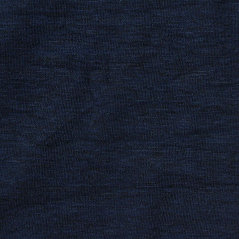 Dark Blue Marl Jersey Knit, Cotton-Poly, 173 gsm