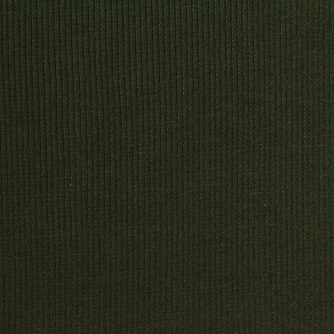 Polyester Stretch Rib Knit Fabric, 311 gsm, 120 cm — Green