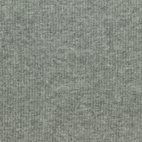 Heathered Grey Marl Rib Knit, Cotton
