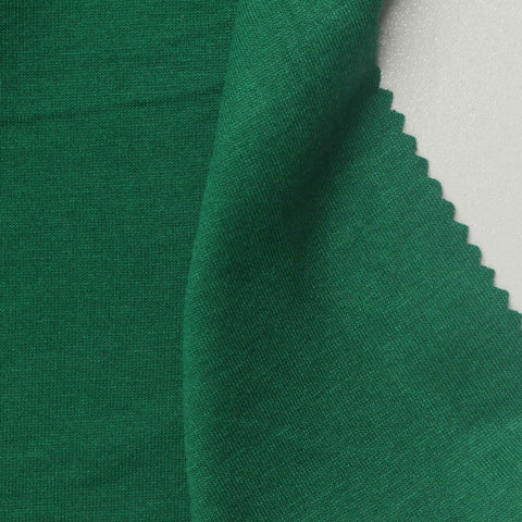 Polyester Cotton Blend Jersey Knit Fabric, 160 gsm, 168 cm — Green