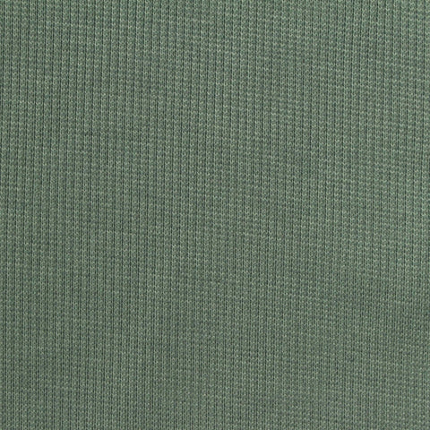 Polyester Stretch Rib Knit Fabric, 278 gsm, 128 cm — Green