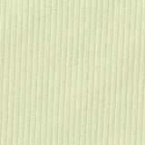 Polyester Cotton Stretch Rib Knit Fabric, 350 gsm, 125 cm — Yellow — texture