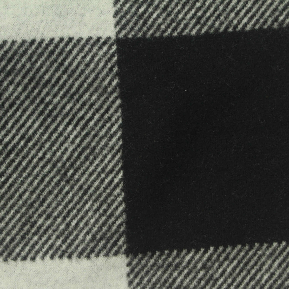 Black Check Jacquard, Poly-Viscose, 299 gsm