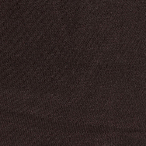 Brushed Viscose Polyester Stretch Chunky Knit Fabric, 185 gsm, 160 cm — Brown