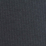 Cotton Polyester Stretch Rib Knit Fabric, 234 gsm, 120 cm — Navy — texture