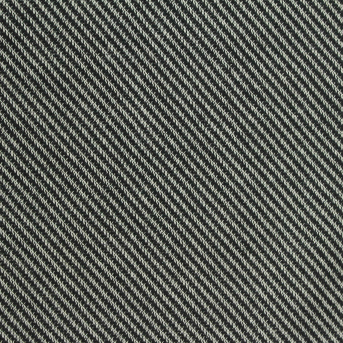 Black Diagonal-Stripe Interlock Knit, Polyester