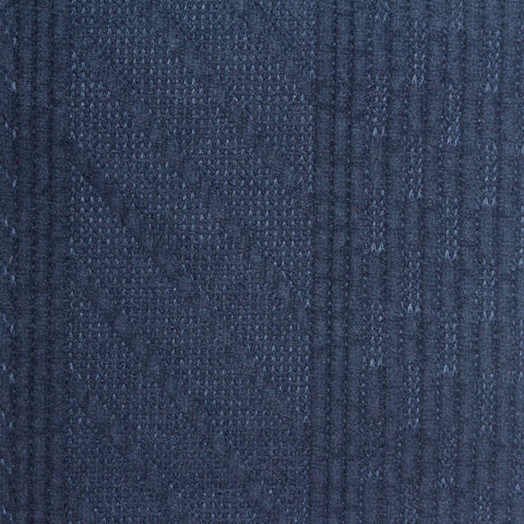 Dark Blue Tone-on-Tone Interlock Knit, Polyester