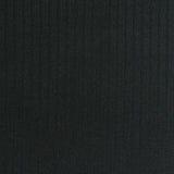 Polyester Viscose Stretch Rib Knit Fabric, 325 gsm, 130 cm — Black