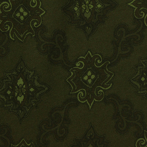 Jacquard 100% Cotton Jersey Knit Fabric, 154 gsm, 144 cm — Green