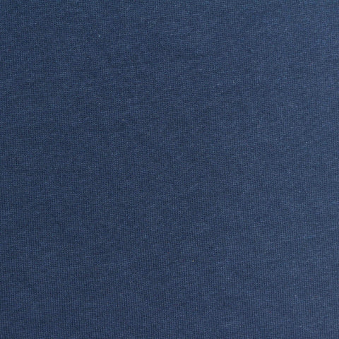 Polyester Cotton Jersey Knit Fabric, 136 gsm, 154 cm — Navy