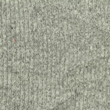 Heather Grey Marl Rib Knit, Viscose-Poly