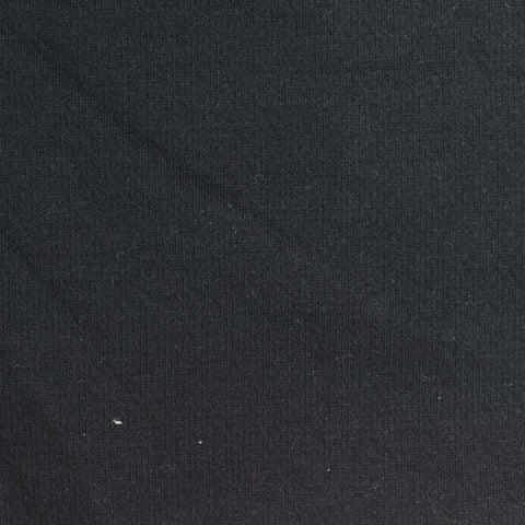 Cotton Piqué Knit Fabric, 372 gsm, 176 cm — Black