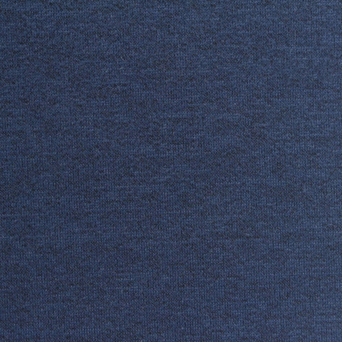Dark Blue Marl French Terry, Polyester, 280 gsm
