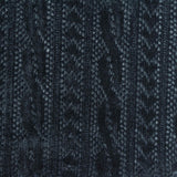 Jacquard 100% Polyester Chenille Fabric, 276 gsm, 186 cm — Navy