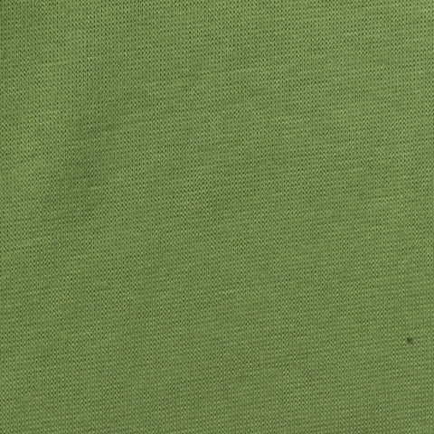 Cotton Polyester Stretch Rib Knit Fabric, 243 gsm, 186 cm — Green