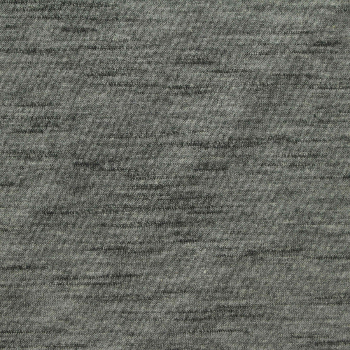 Grey Marl Rib Knit, Cotton-Poly, 190 gsm